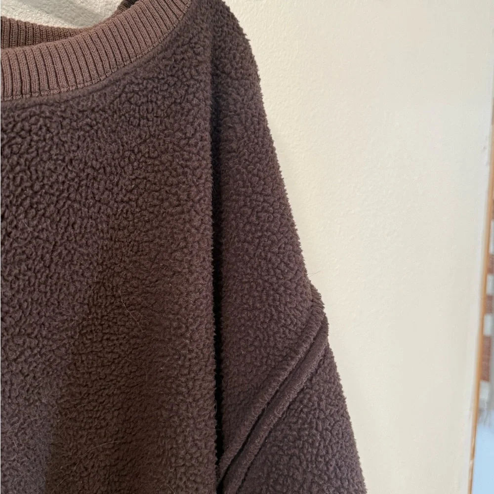We The Free Dark Brown Crew Neck Sweater - Picture 2 of 3